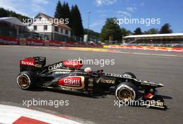 Romain Grosjean (FRA), Lotus F1 Team  23.08.2013. Formula 1 World Championship, Rd 11, Belgian Grand Prix, Spa Francorchamps, Belgium, Practice Day.