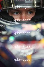 Sebastian Vettel (GER) Red Bull Racing RB9. 23.08.2013. Formula 1 World Championship, Rd 11, Belgian Grand Prix, Spa Francorchamps, Belgium, Practice Day.