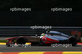 Sergio Perez (MEX) McLaren MP4-28. 23.08.2013. Formula 1 World Championship, Rd 11, Belgian Grand Prix, Spa Francorchamps, Belgium, Practice Day.