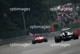 Esteban Gutierrez (MEX), Sauber F1 Team  23.08.2013. Formula 1 World Championship, Rd 11, Belgian Grand Prix, Spa Francorchamps, Belgium, Practice Day.