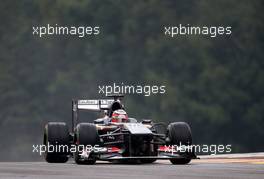 Nico Hulkenberg (GER), Sauber F1 Team Formula One team  23.08.2013. Formula 1 World Championship, Rd 11, Belgian Grand Prix, Spa Francorchamps, Belgium, Practice Day.