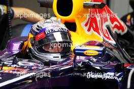 Sebastian Vettel (GER) Red Bull Racing RB9. 23.08.2013. Formula 1 World Championship, Rd 11, Belgian Grand Prix, Spa Francorchamps, Belgium, Practice Day.