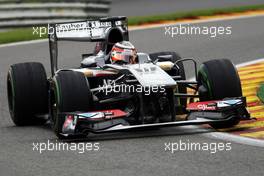 Nico Hulkenberg (GER) Sauber C32. 23.08.2013. Formula 1 World Championship, Rd 11, Belgian Grand Prix, Spa Francorchamps, Belgium, Practice Day.
