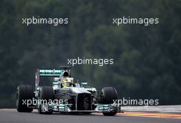 Nico Rosberg (GER), Mercedes GP  23.08.2013. Formula 1 World Championship, Rd 11, Belgian Grand Prix, Spa Francorchamps, Belgium, Practice Day.