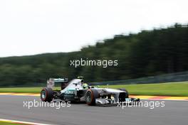 Lewis Hamilton (GBR) Mercedes AMG F1 W04. 23.08.2013. Formula 1 World Championship, Rd 11, Belgian Grand Prix, Spa Francorchamps, Belgium, Practice Day.