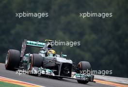 Lewis Hamilton (GBR), Mercedes Grand Prix  23.08.2013. Formula 1 World Championship, Rd 11, Belgian Grand Prix, Spa Francorchamps, Belgium, Practice Day.