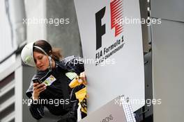 Greenpeace make a protest against race title sponsors Shell at the podium. 25.08.2013. Formula 1 World Championship, Rd 11, Belgian Grand Prix, Spa Francorchamps, Belgium, Race Day.