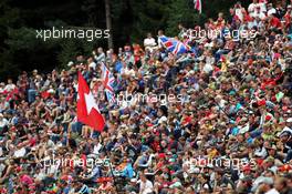 Race fans. 25.08.2013. Formula 1 World Championship, Rd 11, Belgian Grand Prix, Spa Francorchamps, Belgium, Race Day.