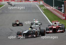 Esteban Gutierrez (MEX), Sauber F1 Team  25.08.2013. Formula 1 World Championship, Rd 11, Belgian Grand Prix, Spa Francorchamps, Belgium, Race Day.