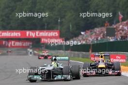 Nico Rosberg (GER) Mercedes AMG F1 W04. 25.08.2013. Formula 1 World Championship, Rd 11, Belgian Grand Prix, Spa Francorchamps, Belgium, Race Day.