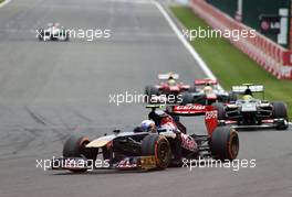 Daniel Ricciardo (AUS), Scuderia Toro Rosso  25.08.2013. Formula 1 World Championship, Rd 11, Belgian Grand Prix, Spa Francorchamps, Belgium, Race Day.