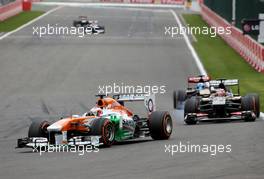 Paul di Resta (GBR), Force India Formula One Team  25.08.2013. Formula 1 World Championship, Rd 11, Belgian Grand Prix, Spa Francorchamps, Belgium, Race Day.