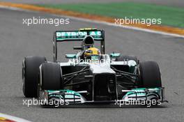 Lewis Hamilton (GBR) Mercedes AMG F1 W04. 25.08.2013. Formula 1 World Championship, Rd 11, Belgian Grand Prix, Spa Francorchamps, Belgium, Race Day.