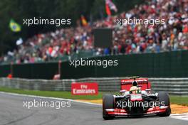 Sergio Perez (MEX) McLaren MP4-28. 25.08.2013. Formula 1 World Championship, Rd 11, Belgian Grand Prix, Spa Francorchamps, Belgium, Race Day.