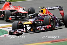 Mark Webber (AUS), Red Bull Racing  25.08.2013. Formula 1 World Championship, Rd 11, Belgian Grand Prix, Spa Francorchamps, Belgium, Race Day.