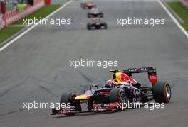 Mark Webber (AUS), Red Bull Racing  25.08.2013. Formula 1 World Championship, Rd 11, Belgian Grand Prix, Spa Francorchamps, Belgium, Race Day.