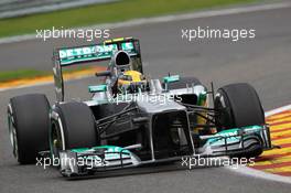 Lewis Hamilton (GBR) Mercedes AMG F1 W04. 25.08.2013. Formula 1 World Championship, Rd 11, Belgian Grand Prix, Spa Francorchamps, Belgium, Race Day.