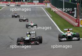Esteban Gutierrez (MEX), Sauber F1 Team  25.08.2013. Formula 1 World Championship, Rd 11, Belgian Grand Prix, Spa Francorchamps, Belgium, Race Day.