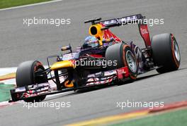Sebastian Vettel (GER), Red Bull Racing  25.08.2013. Formula 1 World Championship, Rd 11, Belgian Grand Prix, Spa Francorchamps, Belgium, Race Day.