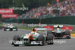 Adrian Sutil (GER) Sahara Force India VJM06. 25.08.2013. Formula 1 World Championship, Rd 11, Belgian Grand Prix, Spa Francorchamps, Belgium, Race Day.