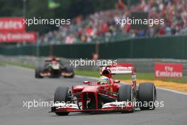 Felipe Massa (BRA) Ferrari F138. 25.08.2013. Formula 1 World Championship, Rd 11, Belgian Grand Prix, Spa Francorchamps, Belgium, Race Day.