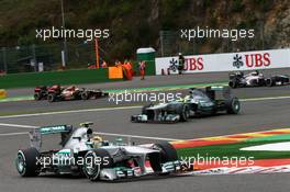 Lewis Hamilton (GBR) Mercedes AMG F1 W04. 25.08.2013. Formula 1 World Championship, Rd 11, Belgian Grand Prix, Spa Francorchamps, Belgium, Race Day.