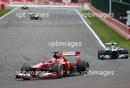 Fernando Alonso (ESP), Scuderia Ferrari  25.08.2013. Formula 1 World Championship, Rd 11, Belgian Grand Prix, Spa Francorchamps, Belgium, Race Day.