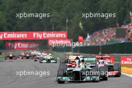 Nico Rosberg (GER) Mercedes AMG F1 W04. 25.08.2013. Formula 1 World Championship, Rd 11, Belgian Grand Prix, Spa Francorchamps, Belgium, Race Day.