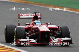 Fernando Alonso (ESP) Ferrari F138. 25.08.2013. Formula 1 World Championship, Rd 11, Belgian Grand Prix, Spa Francorchamps, Belgium, Race Day.
