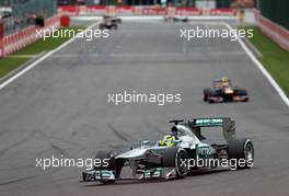 Nico Rosberg (GER), Mercedes GP  25.08.2013. Formula 1 World Championship, Rd 11, Belgian Grand Prix, Spa Francorchamps, Belgium, Race Day.