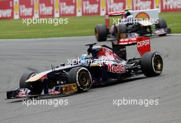 Jean-Eric Vergne (FRA), Scuderia Toro Rosso   25.08.2013. Formula 1 World Championship, Rd 11, Belgian Grand Prix, Spa Francorchamps, Belgium, Race Day.