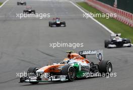 Adrian Sutil (GER), Sahara Force India F1 Team   25.08.2013. Formula 1 World Championship, Rd 11, Belgian Grand Prix, Spa Francorchamps, Belgium, Race Day.