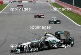 Lewis Hamilton (GBR), Mercedes Grand Prix  25.08.2013. Formula 1 World Championship, Rd 11, Belgian Grand Prix, Spa Francorchamps, Belgium, Race Day.