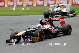 Daniel Ricciardo (AUS), Scuderia Toro Rosso  25.08.2013. Formula 1 World Championship, Rd 11, Belgian Grand Prix, Spa Francorchamps, Belgium, Race Day.