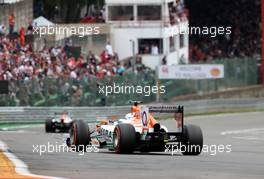 Paul di Resta (GBR), Force India Formula One Team  25.08.2013. Formula 1 World Championship, Rd 11, Belgian Grand Prix, Spa Francorchamps, Belgium, Race Day.