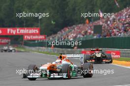 Paul di Resta (GBR) Sahara Force India VJM06. 25.08.2013. Formula 1 World Championship, Rd 11, Belgian Grand Prix, Spa Francorchamps, Belgium, Race Day.