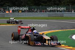 Daniel Ricciardo (AUS) Scuderia Toro Rosso STR8. 25.08.2013. Formula 1 World Championship, Rd 11, Belgian Grand Prix, Spa Francorchamps, Belgium, Race Day.