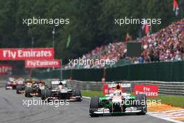 Paul di Resta (GBR) Sahara Force India VJM06. 25.08.2013. Formula 1 World Championship, Rd 11, Belgian Grand Prix, Spa Francorchamps, Belgium, Race Day.