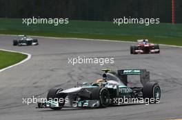 Lewis Hamilton (GBR) Mercedes AMG F1 W04. 25.08.2013. Formula 1 World Championship, Rd 11, Belgian Grand Prix, Spa Francorchamps, Belgium, Race Day.