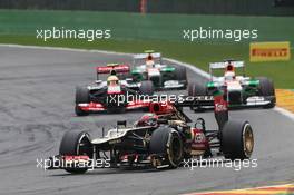 Kimi Raikkonen (FIN) Lotus F1 E21. 25.08.2013. Formula 1 World Championship, Rd 11, Belgian Grand Prix, Spa Francorchamps, Belgium, Race Day.