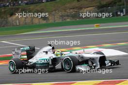 Nico Rosberg (GER) Mercedes AMG F1 W04. 24.08.2013. Formula 1 World Championship, Rd 11, Belgian Grand Prix, Spa Francorchamps, Belgium, Qualifying Day.