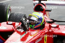 Felipe Massa (BRA) Ferrari F138 in parc ferme. 24.08.2013. Formula 1 World Championship, Rd 11, Belgian Grand Prix, Spa Francorchamps, Belgium, Qualifying Day.