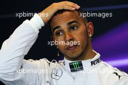 Lewis Hamilton (GBR) Mercedes AMG F1 in the FIA Press Conference. 24.08.2013. Formula 1 World Championship, Rd 11, Belgian Grand Prix, Spa Francorchamps, Belgium, Qualifying Day.