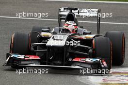 Nico Hulkenberg (GER) Sauber C32. 24.08.2013. Formula 1 World Championship, Rd 11, Belgian Grand Prix, Spa Francorchamps, Belgium, Qualifying Day.