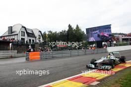 Lewis Hamilton (GBR) Mercedes AMG F1 W04. 24.08.2013. Formula 1 World Championship, Rd 11, Belgian Grand Prix, Spa Francorchamps, Belgium, Qualifying Day.