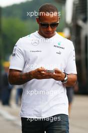 Lewis Hamilton (GBR) Mercedes AMG F1. 24.08.2013. Formula 1 World Championship, Rd 11, Belgian Grand Prix, Spa Francorchamps, Belgium, Qualifying Day.
