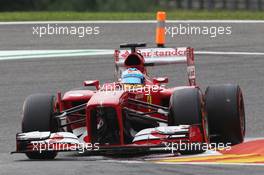 Fernando Alonso (ESP) Ferrari F138. 24.08.2013. Formula 1 World Championship, Rd 11, Belgian Grand Prix, Spa Francorchamps, Belgium, Qualifying Day.