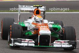 Adrian Sutil (GER) Sahara Force India VJM06. 24.08.2013. Formula 1 World Championship, Rd 11, Belgian Grand Prix, Spa Francorchamps, Belgium, Qualifying Day.