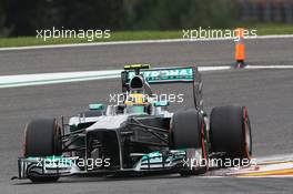 Lewis Hamilton (GBR) Mercedes AMG F1 W04. 24.08.2013. Formula 1 World Championship, Rd 11, Belgian Grand Prix, Spa Francorchamps, Belgium, Qualifying Day.