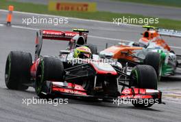 Sergio Perez (MEX), McLaren Mercedes  24.08.2013. Formula 1 World Championship, Rd 11, Belgian Grand Prix, Spa Francorchamps, Belgium, Qualifying Day.